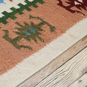 Vente en gros 100% coton Design unique métier à tisser à la main doux multi-usages tapis pour un usage régulier à la main indien laine tapis - Product Image 2