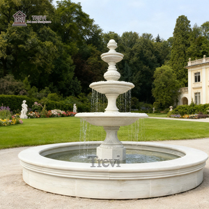 Trevi cổ điển biệt thự ngoài trời nhiều tầng đá cẩm thạch 3 tầng nước đài phun nước để bán - Product Image 2