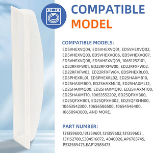 Carcasa del filtro de pelusas para secadora 131359600, pieza de repuesto de plástico para uso doméstico - Product Image 4