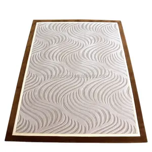 Nature Bamboo Silk Acrylic Linen Blend Organic Cotton Organic Jute 100% Wool Hand Made Living Room Rug and Carpet