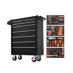 Chariot à outils à 7 tiroirs avec roulettes, coffre à outils en acier verrouillable à usage général pour garage, atelier et entrepôt, garantie de 3 ans - Product Image 5