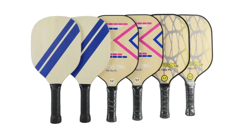 Chất Lượng Cao Trung Quốc Gỗ Pickleball Mái Chèo Dưa Bóng Vợt Gỗ Mái Chèo Với Pickleball Net