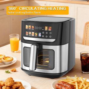 Friteuse à air en acier inoxydable <span class=keywords><strong>sans</strong></span> <span class=keywords><strong>huile</strong></span> 4,5L 5L 5,5L 6,5L 7,5L Panier Friteuse numérique Appareils de cuisine Friteuses à air chaud - Product Image 5