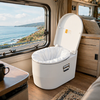 Sacs de toilette jetables portables, doublures résistantes aux déchirures, sacs à déchets thermoscellés pour camping-cars