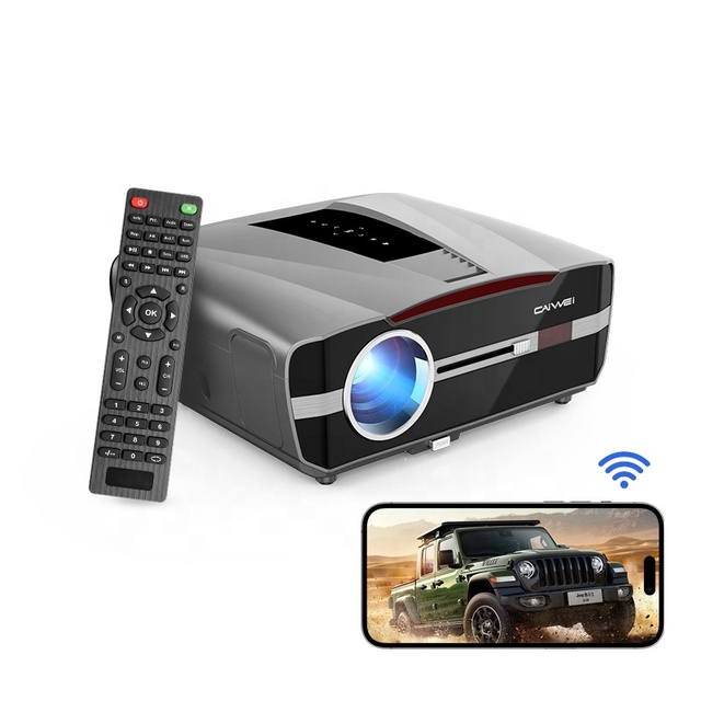 Multimedia Proyector Active WiFi Smart TV Modern 4K Full Color Theater Beamer Home Video Projector Portable Android 9 1850ANSI