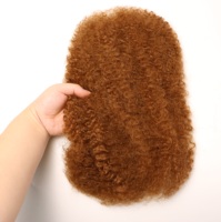 Jiffy Hair Brown Color Cheveux Naturel Crochet Micro Twist Cheveux Humains Rasta Kinky Curly Hair Bulk