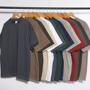 Camiseta YinQu 375G al por Mayor para Hombre, Camiseta Blanca Personalizable de Algodón de Calidad, Holgada, con Hombros Caídos, Talla Grande - Product Image 1