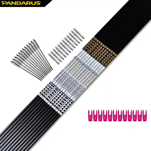 PANDARUS Archery Nouvelle Arrivée Flèche en Aluminium et Carbone Composé 3.2mm Taper CA320-COM pour Tir à l'Arc à Poulies CA320-COM X - Product Image 3