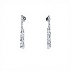 Starsgem 925 Sterling <b>Silver</b> Classic Round Brilliant Cut Moissanite Gemstone Unisex <b>Drop</b> <b>Earrings</b> - Product Image 4