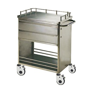 Factory Sale Direct Cheap Hospital Furniture 3-tier Stainless Steel Medical <strong>Trolley</strong> with Drawer - Product Image 3