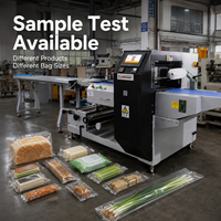 Machine d'emballage horizontale haute précision pour snacks de qualité alimentaire avec formateur de sacs réglable et outil d'emballage automatique
