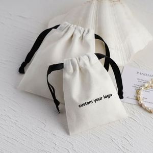 ถุงผ้าฝ้ายกันฝุ่นของขวัญแบรนด์หรูหราถุงผ้าเครื่องประดับแบบหูรูด - Product Image 4