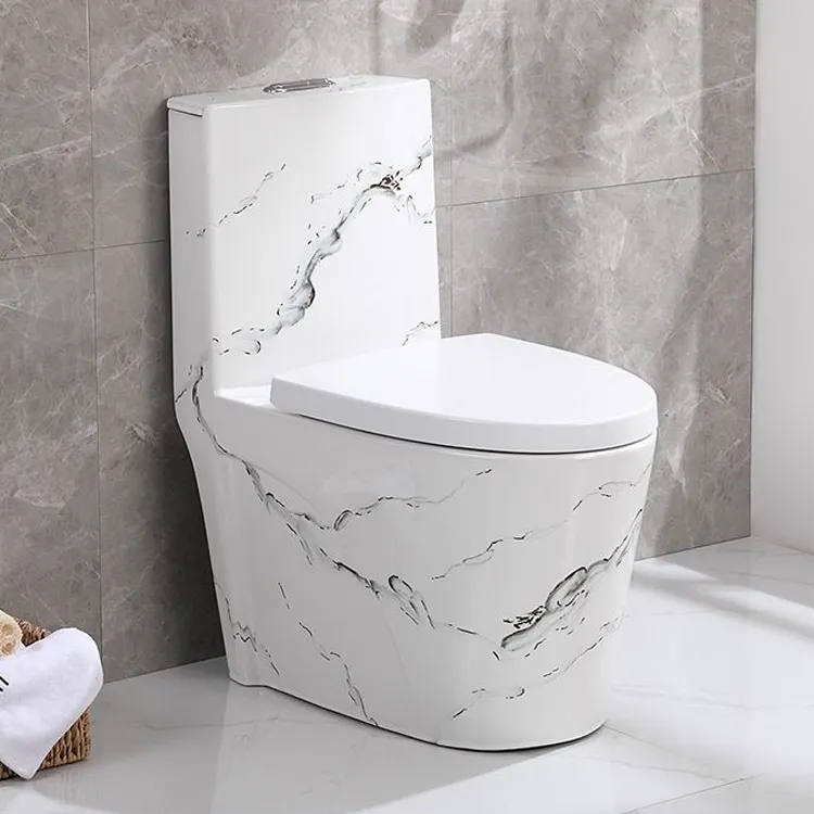 고급 호텔 욕실 s-트랩 p-트랩 커모데 wc 세라믹 일체형 화장실 화이트 대리석 변기