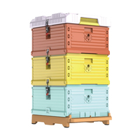 Colmenas de Plástico Aisladas de 3 Niveles, Colmena Térmica de PVC Tipo Langstroth, Cajas para Abejas, Casa para Apicultura