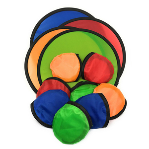 Bán buôn có thể gập lại bay đĩa Nylon vải đĩa bay cho người lớn trẻ em ngoài trời đồ chơi thể thao và trò chơi - Product Image 1