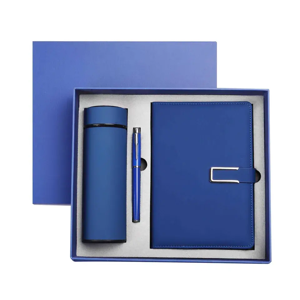 Cheap Premium Gift Sets Presentes promocionais corporativos personalizados Item com logotipo Cup e notebook gift set