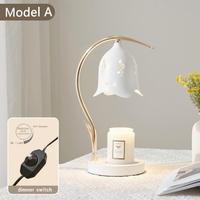 Lampu Meja Aromaterapi Lilin Elektrik Penghangat Minyak Esensial, Lampu Putih Hangat Dapat Diredupkan, Ramah Lingkungan, Berbahan Logam Mawar, Desain Elegan untuk Rumah Baru