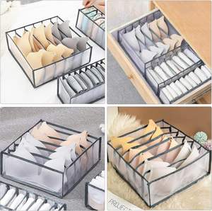 Nylon Clothes Drawer <b>Storage</b> Bag Divider Closet Organizer Foldable Mesh Underwear Bra Socks <b>Storage</b> Box - Product Image 3