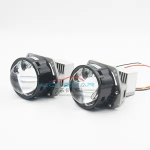 AILECAR 3.0英寸汽车发光二极管投影仪镜头65w高功率镜头3.0英寸双发光二极管投影仪镜头H4汽车照明系统