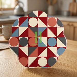 Meilleures ventes Nouveau design Moderne Sets de table festonnés laqués Couleurs tendance Faits à la main Vaisselle de fête Vente en gros - Product Image 1