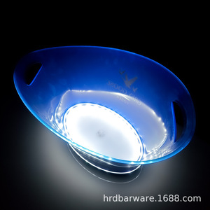 Seau à glace lumineux en plastique pour bar, avec LED, pour bière, cocktails et vin, et pour boîte KTV, avec motif logo Geese <span class=keywords><strong>GREY</strong></span> <span class=keywords><strong>GOOSE</strong></span> <span class=keywords><strong>VODKA</strong></span> - Product Image 4