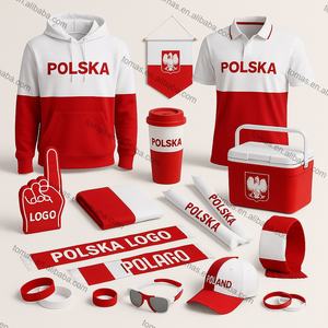 Set regalo Kit promozionale polacco con bandiere Logo, t-shirt e accessori regalo per i festival dei Fan - Product Image 1