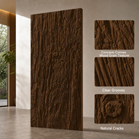 Panneau mural en PU imitation bois, 2 cm d'épaisseur, 1200x600 mm, imperméable, ignifuge, motif fleur de poirier, pour décoration de restaurant