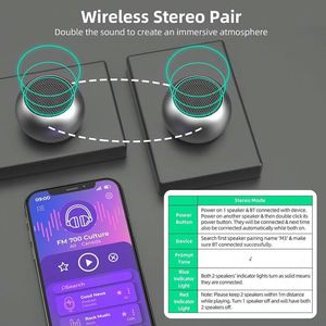 JW36 High Quality M3 Super Bass <b>Mini</b> Plating Loud <b>Speakers</b> Outdoor Sports Portable Round Small Wireless <b>Speaker</b> for Mobile Phone - Product Image 4