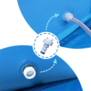 <span class=keywords><strong>Piscina</strong></span> Elevada <span class=keywords><strong>Redonda</strong></span> Avenli de 12 pies, <span class=keywords><strong>Piscina</strong></span> de PVC para Jardín Exterior <span class=keywords><strong>con</strong></span> Estructura de Acero Resistente, Fácil de Montar - Product Image 3