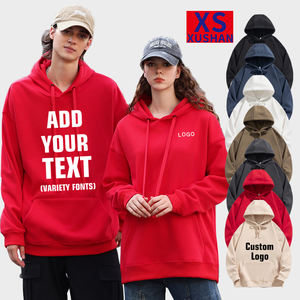 Sudadera con Capucha Extra Grande con Logotipo Personalizado, Bordada, con Cordón Ajustable, Color Sólido, Tejido Grueso, Corte Holgado, Cuello Redondo, Transpirable, Unisex, Manga Larga - Product Image 3