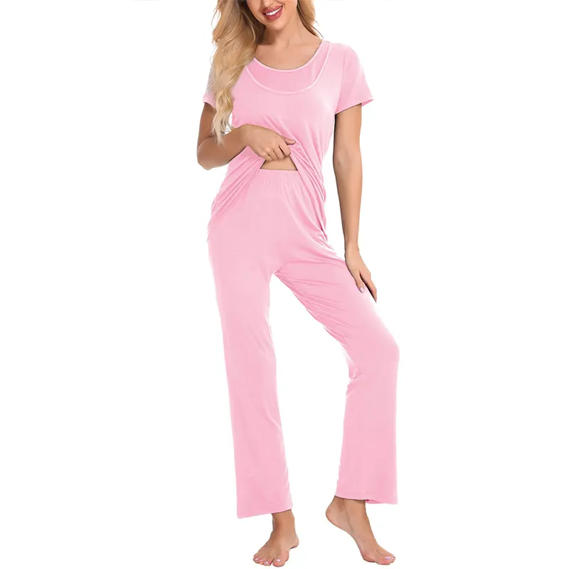 Pigiama di bambù per maternità zwanger kleding estivo biologico pijama maternidad eco friendly pigiama vestiti premaman