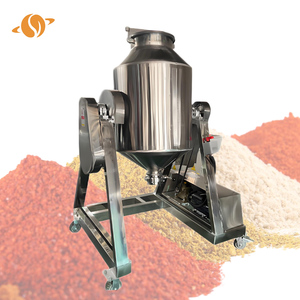 Mélangeur de poudre avec pulvérisateur Machine de mélange de poudre de granulés d'alimentation de type tambour de taille - Product Image 1