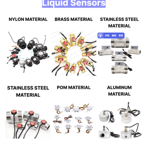 DC24V G1/2 "ステンレス鋼高温度抵抗100 ℃ NPN出力水ディスペンサー流量センサータービン流量計1-25LPM OEM - Product Image 5