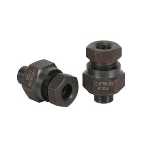 Conector Roscado de Acero al Carbono con Soldadura por Puntos y Hombro Plano CB/56-83 Compatible con Tuberías para Aplicaciones de Hardware Marino - Product Image 1