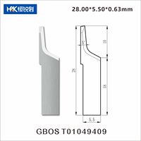 HRK Wolframkarbid-Klinge GBOS CNC Vibrations-Schneidemaschine Oszillierendes Messer für Leder, Schaumstoff, Stoff, Verbundwerkstoffe T01049409