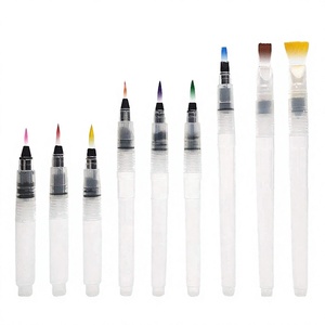 Super Easy-to-Use 9pcs Watercolor <b>Brush</b> <b>Pens</b> Set for Beginners & Kids <b>Water</b> Soluble Plastic Handle /Nylon Hair - Product Image 3