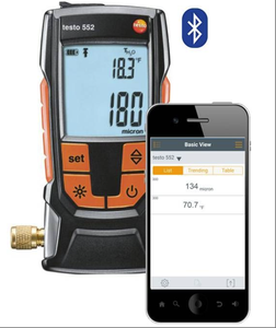Manómetro Digital Original Testo 552, Medidor Diferencial HVAC con - Product Image 4