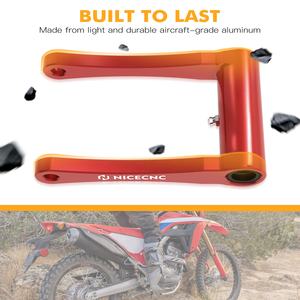 Kit de enlace de descenso de aluminio anodizado NiceCNC 1,75 para Honda <span class=keywords><strong>CRF300L</strong></span> RALLY 2021 2022 <span class=keywords><strong>2023</strong></span> 2024 #52475-K1T-E10 - Product Image 4