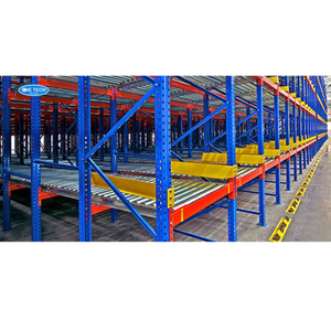 ชั้นวางสินค้าแบบไหลลงอัตโนมัติคุณภาพสูง One Tech Pallet Flow Racking แบบปรับแต่งได้สำหรับเวียดนาม โครงสร้างเหล็กแข็งแรงทนทานเคลือบผงไฟฟ้าสถิต - Product Image 4