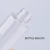 Emballage cosmétique, flacons pulvérisateurs en plastique PET transparent de 50 ml, 60 ml, 100 ml, 120 ml, 150 ml, 200 ml, 250 ml, 500 ml avec pulvérisateur fin à brume dorée