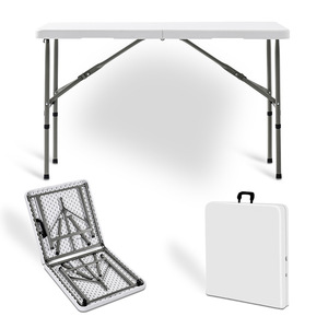 Best Choice 5FT <strong>Plastic</strong> Folding <strong>Table</strong> With Strong HDPE Top and <strong>Table</strong> Leg for <strong>Outdoor</strong> Hotel Use - Product Image 1