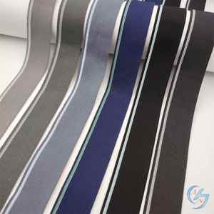 High Quality Custom Jacquard Elastic Webbing Band Monogram Pattern Custom Logo Spandex/Nylon Material Environmental Protection - Product Image 1