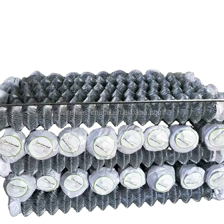 Wholesale PVC Coated Cyclone Wire Chain Link Fence In Roll Price Philippines