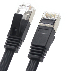shielded SFTP cat6a CAT7 flat <strong>patch</strong> <strong>cord</strong> rj45 connector Flat copper <strong>patch</strong> cable 3ft 10ft <strong>25ft</strong> 50ft - Product Image 4