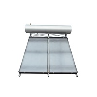 Chauffe-eau solaire à plaques plates pressurisé pour toiture, haute efficacité avec contrôle thermostatique pour système d'eau chaude domestique