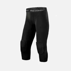 Wabe anti-stoß capris sport leggings hochelastisch anti-stoß gürtel bein schutz