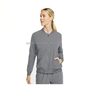 Chaqueta de moda de alta calidad para mujer, uniforme médico, chaqueta exfoliante de enfermera, venta al por mayor, nueva