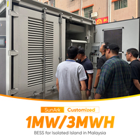Baterías de iones de litio LiFePO4 SunArk GroundArk Container de 645 kWh 800 Ah, sistema de almacenamiento de energía recargable de 20 pies, batería BESS