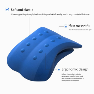 마사지 베개 척추 관리 베개 폴리우레탄 목 스트레처 목과 어깨 이완 베개 - Product Image 4