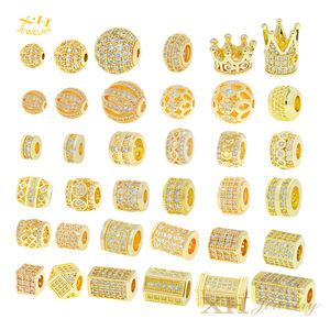 <span class=keywords><strong>ลูกปัด</strong></span>ทองเหลืองรูปมงกุฎ <span class=keywords><strong>ลูกปัด</strong></span>หกเหลี่ยม <span class=keywords><strong>ลูกปัด</strong></span>เชือก สำหรับทำสร้อยคอ สร้อยข้อมือ DIY เครื่องประดับ - Product Image 1